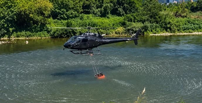 Prva intervencija helikoptera Kantonalne uprave civilne zaštite Zeničko-dobojskog kantona